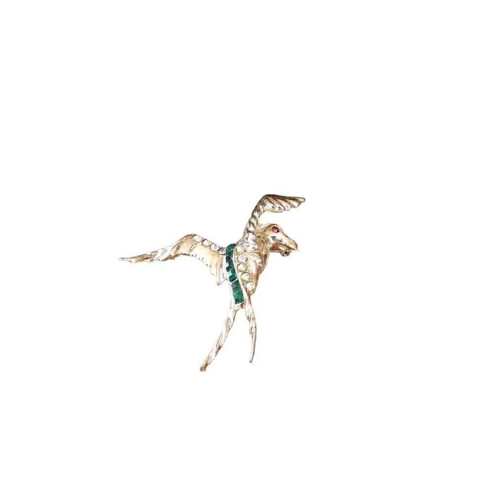 Vintage ‎ "Seagull" bird Crane Costume Pin Brooch from the 1960/1970s